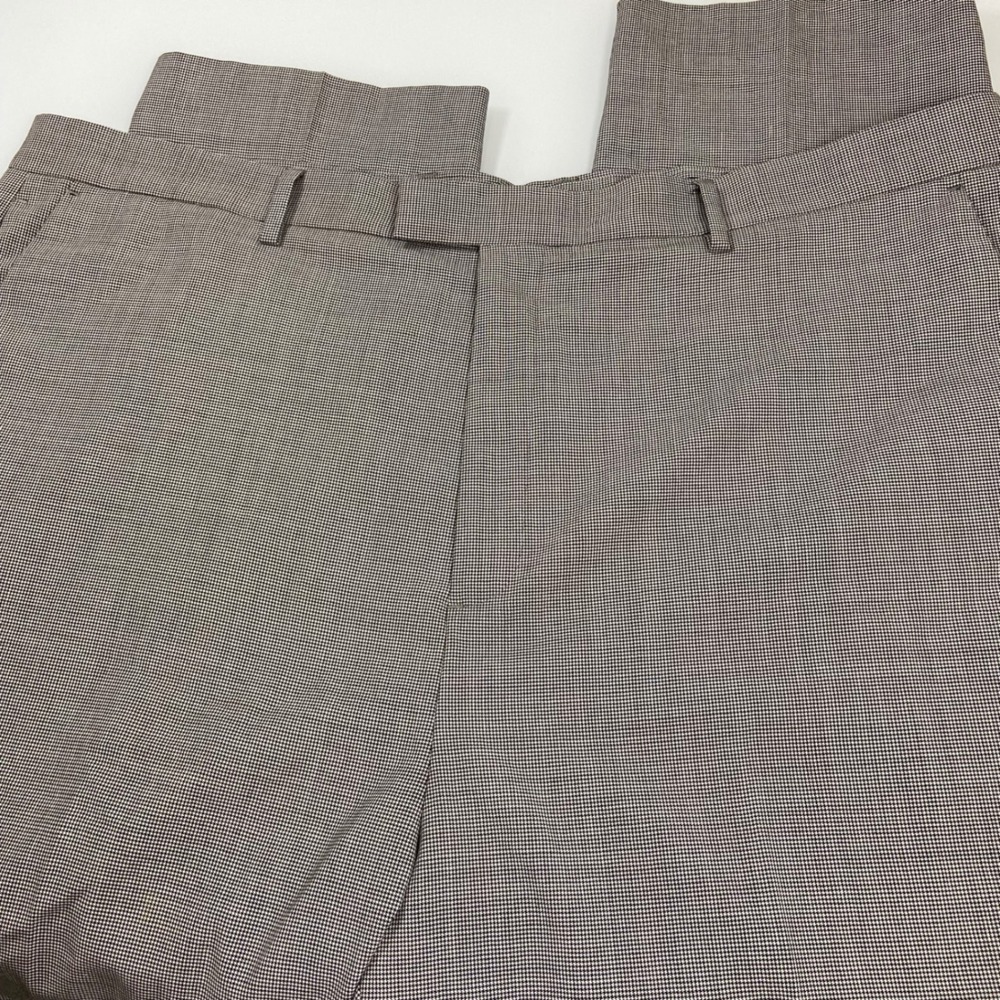 Banana Republic Houndstooth Wool Blend Dress‎ Pants Tapered Fit 42x30.5 Read